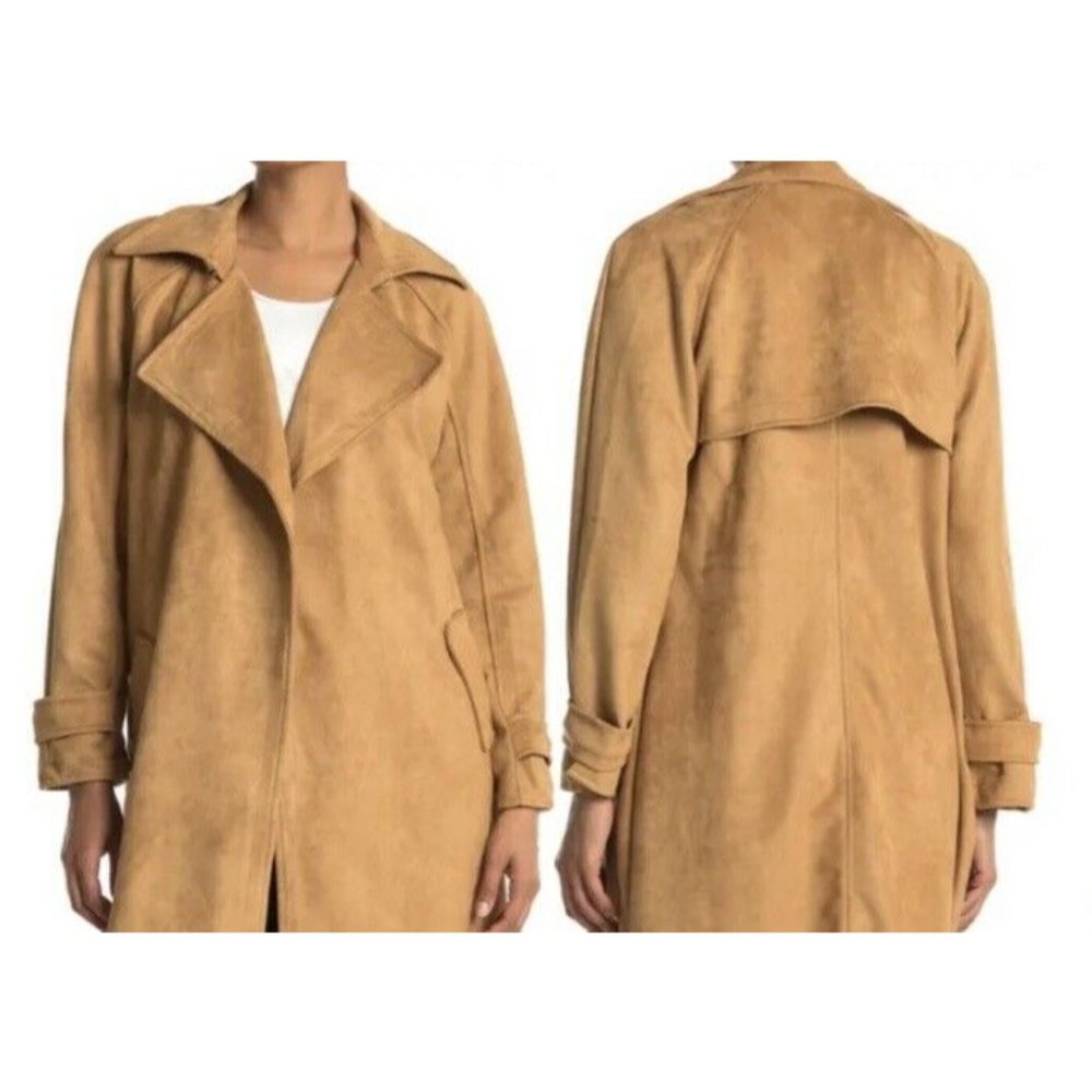 NWT OOKIE & LALA NULL Women large size Faux Suede Topper Jacket - Picture 4 of 4